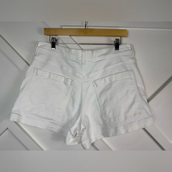 Madewell The Denim Emmett Short: Patch Pocket Edition Tile White Size 31 - Picture 7 of 13